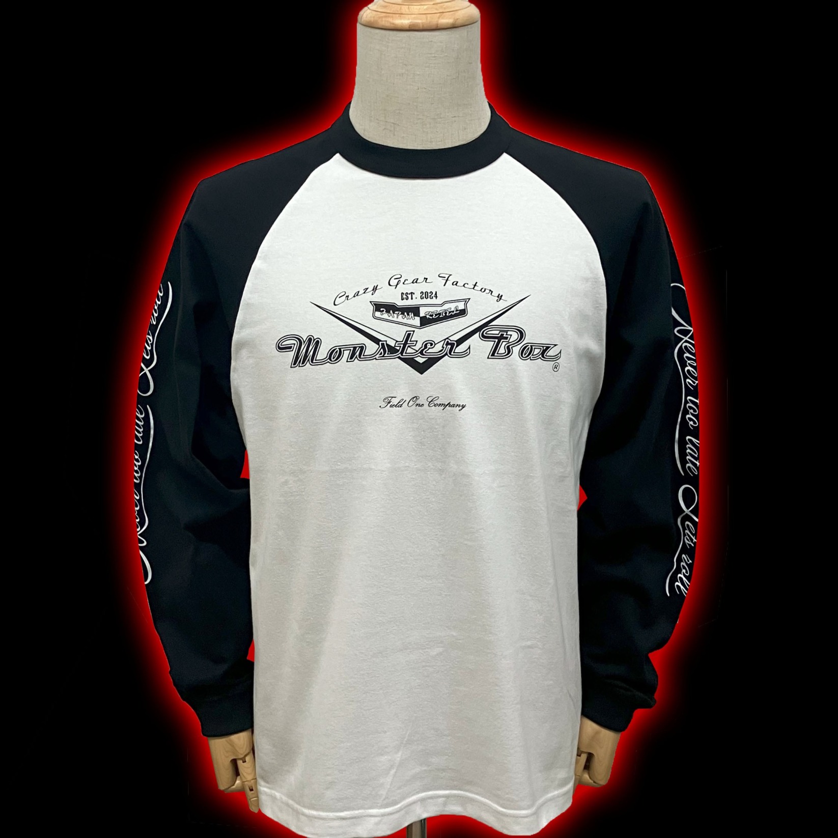 MB Vロゴ ラグラン ロングスリーブ Tシャツ