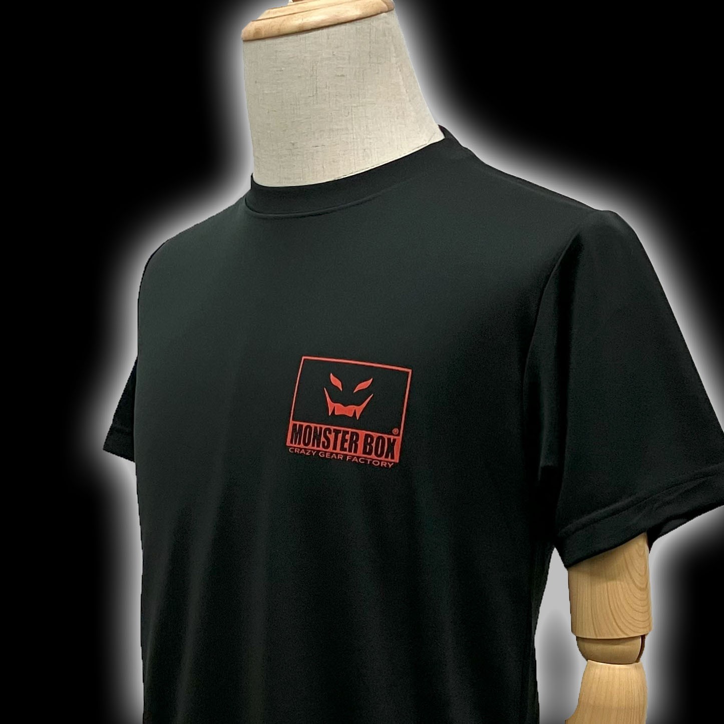MB 角ロゴ ドライ Tシャツ【ブラック】