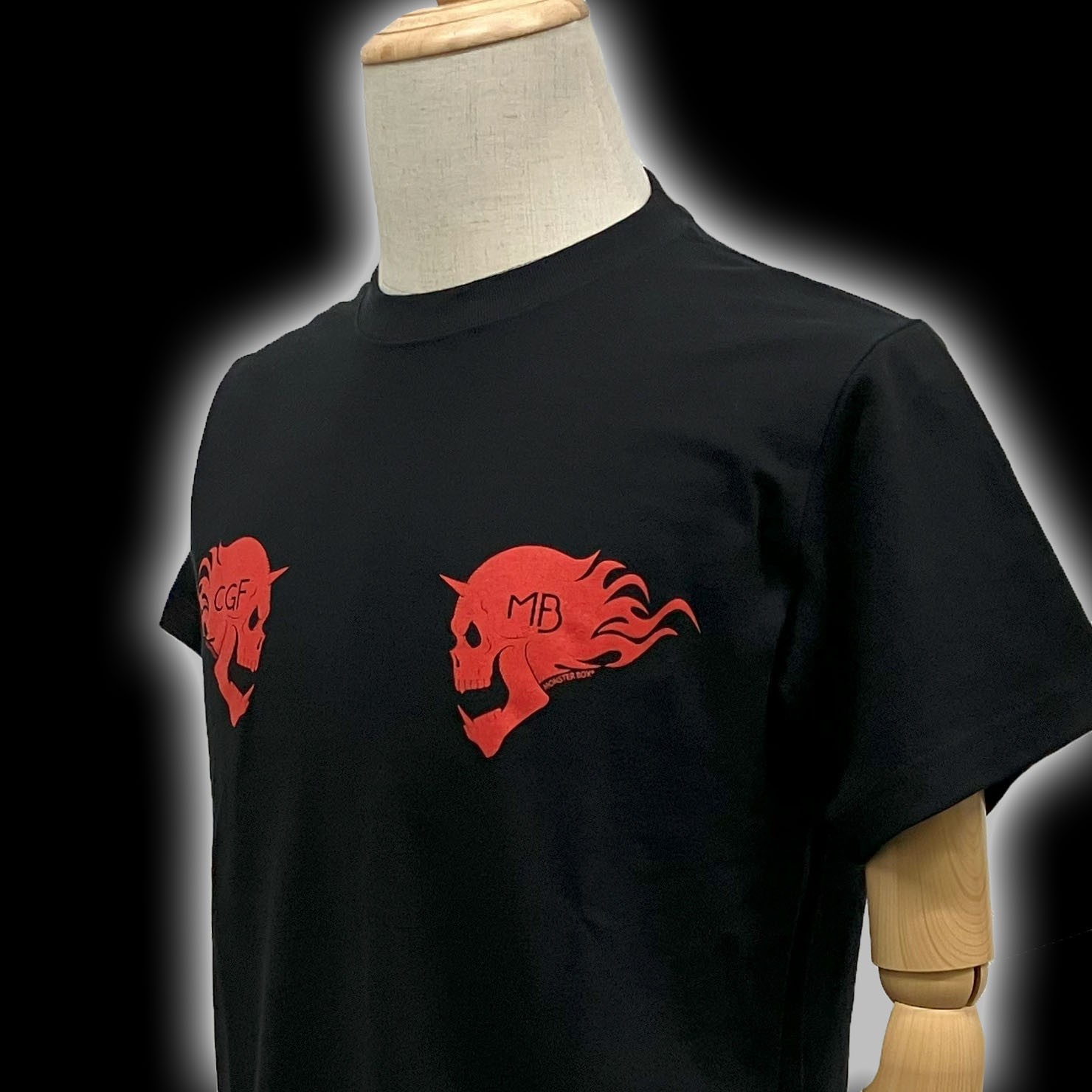 MB ファイヤー鬼ドクロ Tシャツ