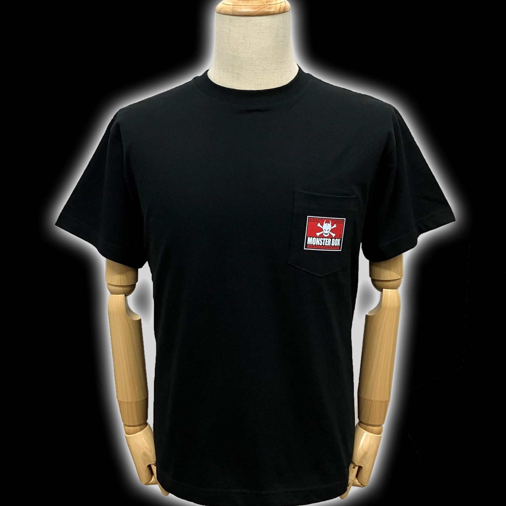 MB CC角ロゴ Tシャツ（ポケット付）BLACK