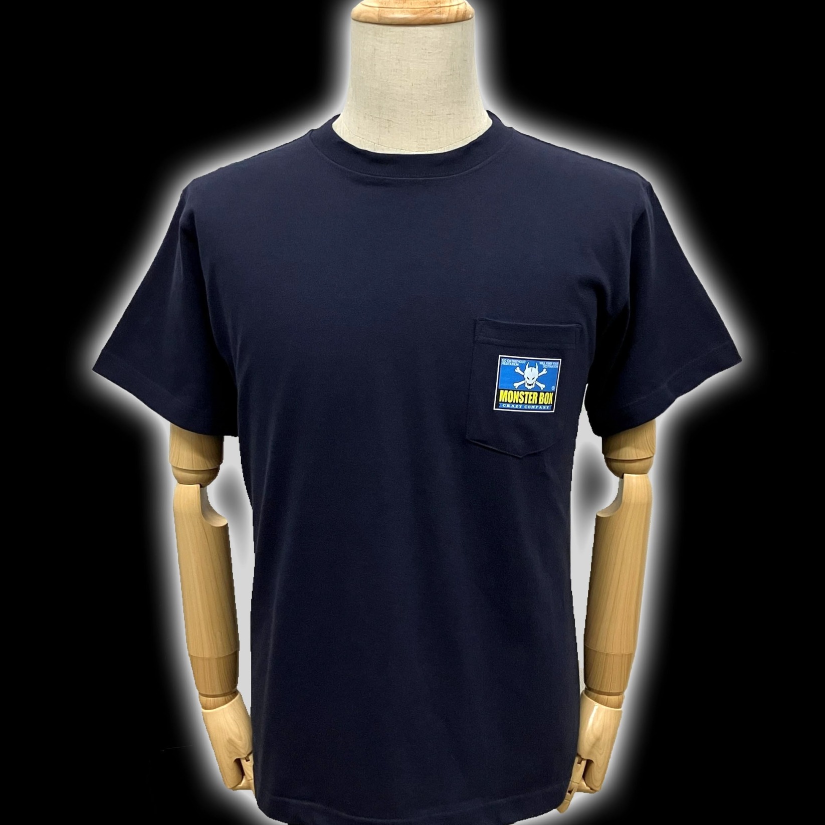 MB CC角ロゴ Tシャツ（ポケット付）NAVY